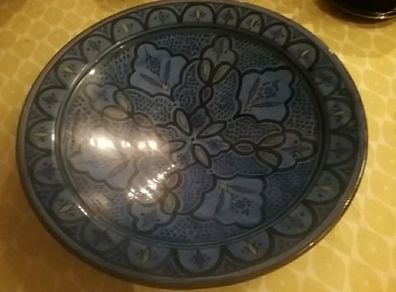 Large Blue Charger/ Centre Piece