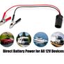 12V Battery for alligator Clips to Cigarette Lighter Socket Adapter Cable, Emergency Direct Power Cord for Car Tire Inflator, Cooler, Vacuum, Universal for All 12V Vehicles, Image 4
