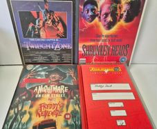 Vintage Horror VHS Collection - Nightmare on elm st,Ghoulies etc Mold-Free! Ex-Rental / Xtra-Vision Eras Prices in description (Will Split)