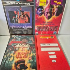 Vintage Horror VHS Collection - Nightmare on elm st,Ghoulies etc Mold-Free! Ex-Rental / Xtra-Vision Eras Prices in description (Will Split)