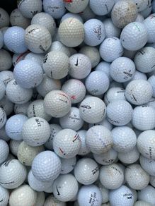 50 used mixed brand practice grade golf balls