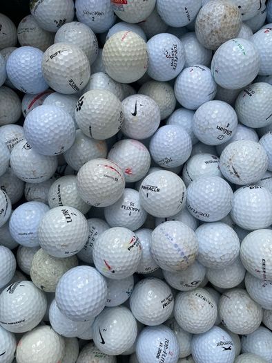 50 used mixed brand practice grade golf balls
