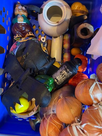 box of decorations