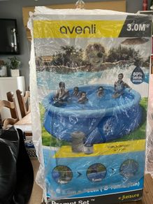 Avenli 3.0 metre ( 10ft) prompt pool set. Brand new in box