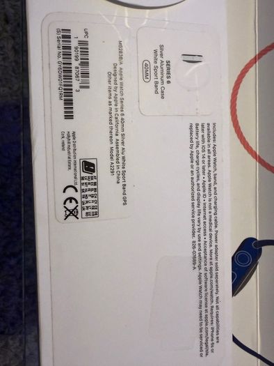 Apple Iwatch, watch 6 series, 40mm, silver
