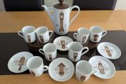 Clock design Coffee Set