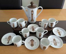 Clock design Coffee Set