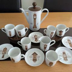 Clock design Coffee Set
