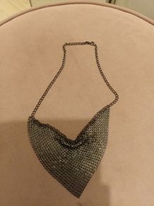 Gun metal grey necklace