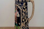 Antique German lidded beer stein