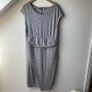 Mint Velvet Grey Jersey Wrap Waist Midi Dress Image 2