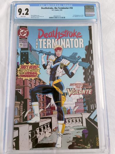 Deathstroke The Terminator  Issue 10 CBCS / CGC 9.2 Certified Graded Comic Framed  DC Marvel