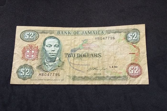 Bank of Jamaica : Two Jamaican Dollars - 1993