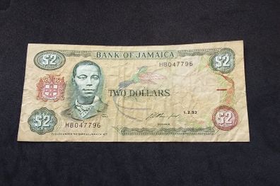 Bank of Jamaica : Two Jamaican Dollars - 1993
