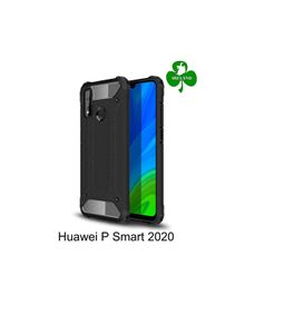 For Huawei P Smart 2020 Case Black Luxury Armor Shockproof Hybrid Design Case