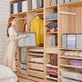 FREE SHIPPING Clothes Collapsible Storage Boxes with Lids, Wardrobe Organiser Large Moving Duvet Storage Bags with Reinforced Handles and Zip, Bedroom Underbed Storage, 4 Pack, Grey Image 2