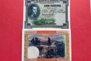 Spain  100 Pesetas  1925. uncirculated )