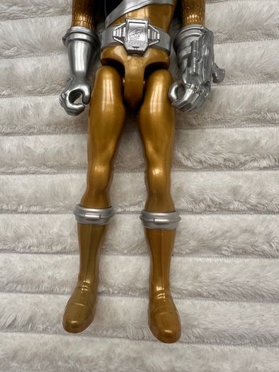 SCG Power Rangers Dino Charge Gold Power Ranger 42121 approx. 12" Used Please see photos