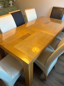 Dining table and 8 chairs