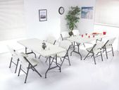 White Folding Rectangular Table 1800mm