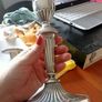 Silver Candle Sticks Image 2