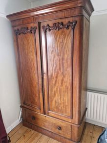 Vintage Solid Wood Wardrobe