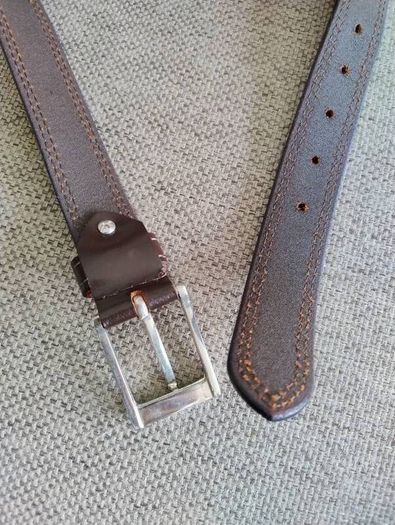 Leather belt by AG Belt Company Ireland 46 inches or 115cm in very good condition and was used once FREE STANDARD POSTAGE INCLUDED