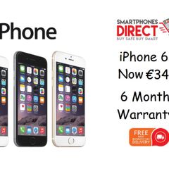 Apple iPhone 6 Gold, Silver & Space Gray - 64GB - Unlocked - Warranty