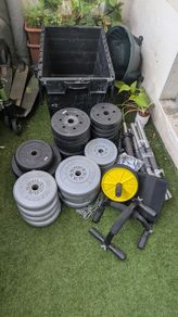 Exercise weight, handles, etc