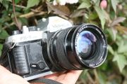 Yashica FX-7 35mm SLR Film Camera 42-75mm Lens  Japan (working)