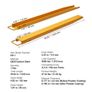 Fork Extensions, 60" Length 4.5" Width, Heavy Duty Carbon Steel Fork Extensions for Forklifts, 1 Pair Forklift Extensions Image 5