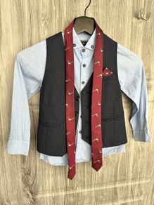 NEXT Waistcoat, Shirt & Tie - 5y