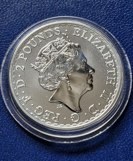 2017 1oz Silver Britannia Coin 20th Anniversary Trident Privy