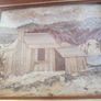 Framed Vintage  Straw and Nature Artwork (New Zealand Artist T Rogers) "Banks Peninsula" Made from Natural Objects, Textile Art, Man Cave. Image 6