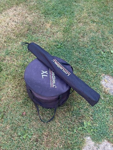 Genuine LotusGrill XL Charcoal BBQ + Original Folding Stand + Carry Bags