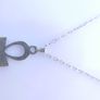 Vintage Sterling Silver 925 Ankh Pendant and Chain length 16,5" / 2,37g Image 2