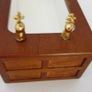 Vintage Victorian style wood panelled doll's house bathroom furniture Image 5
