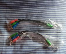 2 x 3.5mm AUX To RCA Component Cable Red Blue Green. Available Separately.