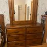 Mahogany mirror unit and two bedside lockers Image 5