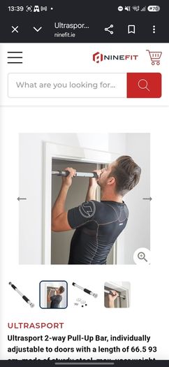 Adjustable ultrasport pull up bar for door frame