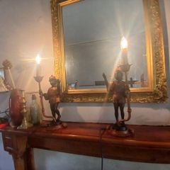 vintage blackamoor lamps