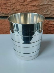Vintage 1960s Christofle Silver Plate Christening Cup