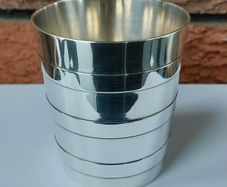 Vintage 1960s Christofle Silver Plate Christening Cup