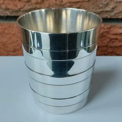 Vintage 1960s Christofle Silver Plate Christening Cup