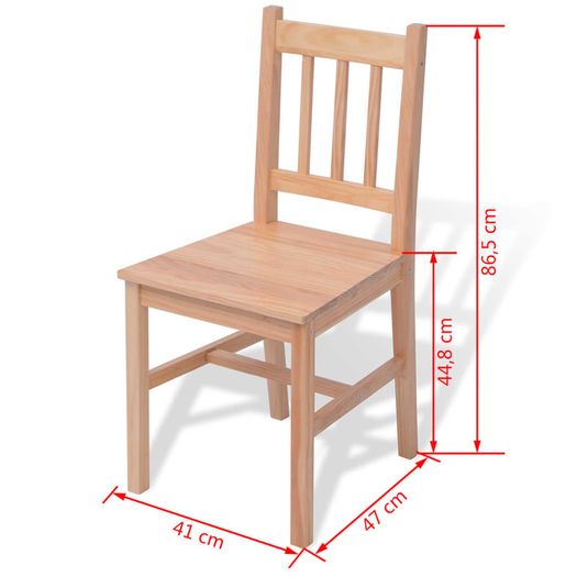 Five Piece Dining Set Pinewood