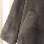 Super soft grey faux fur jacket from New Look  size 16-18 Image 4