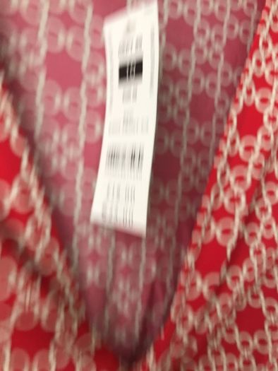 Ladies red knot front short sleeve top size 10 New with tags