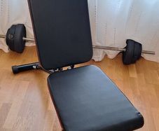 Home Gym Starter Kit, bench with 50Kg of Weights