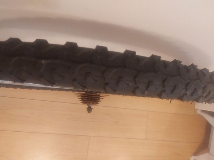 Mountain bike rear wheel for sale.