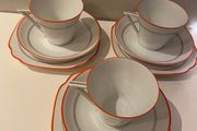 Art deco style cups saucers and plates